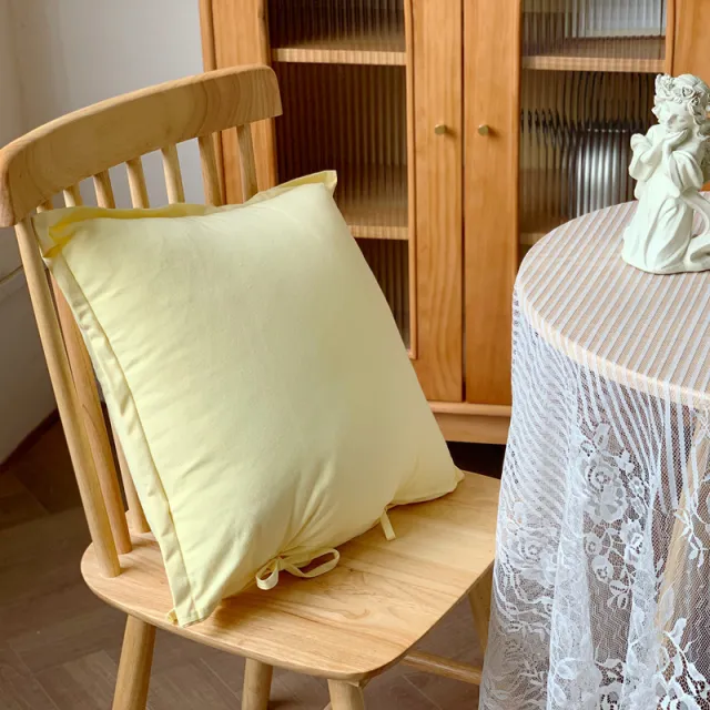 French retro pillowcase Creamy Yellow - Shop at LoveMi