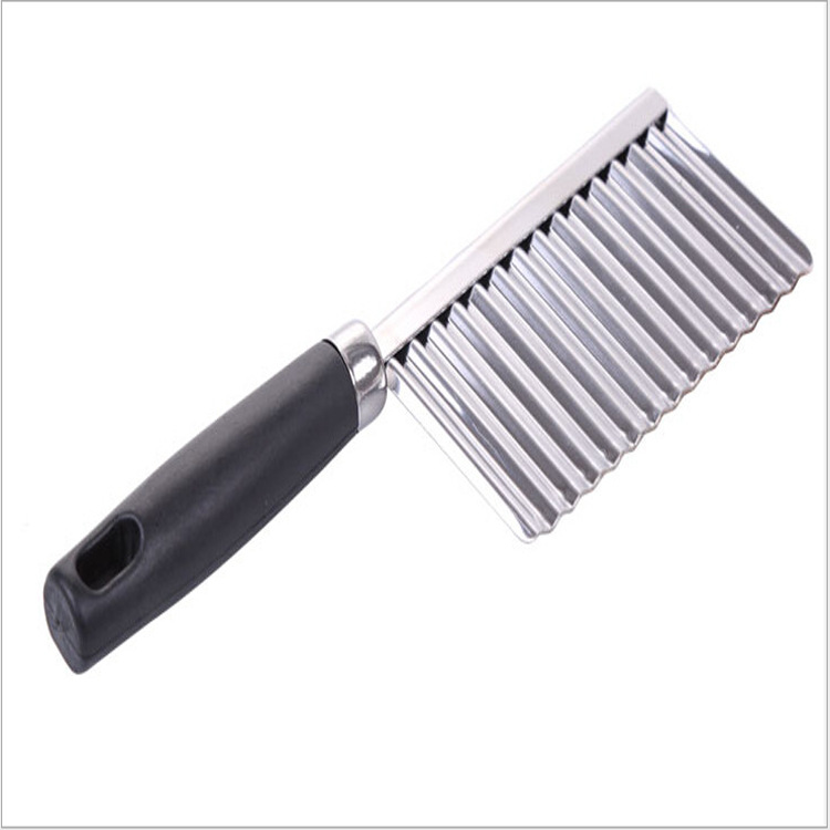 Title 1, Stainless Steel Wavy Fries Potato Cutter