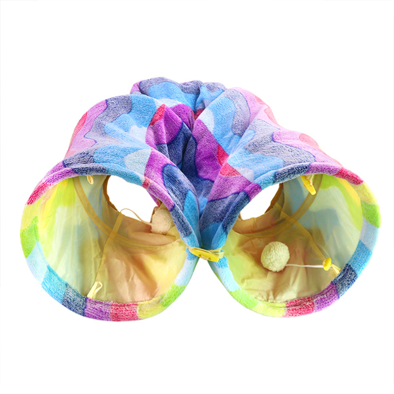 Ring Paper Rainbow Cat Tunnel Is Scratch Resistant And Collapsible