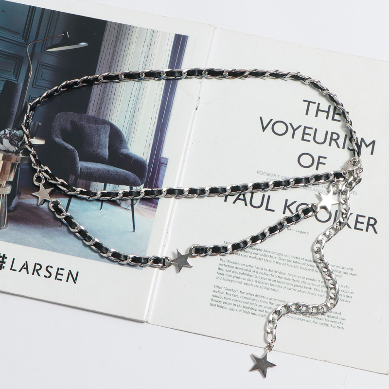 Wind Decoration Suit Thin Belt Fashion Chain Braided Waist Waist Girdle Seal