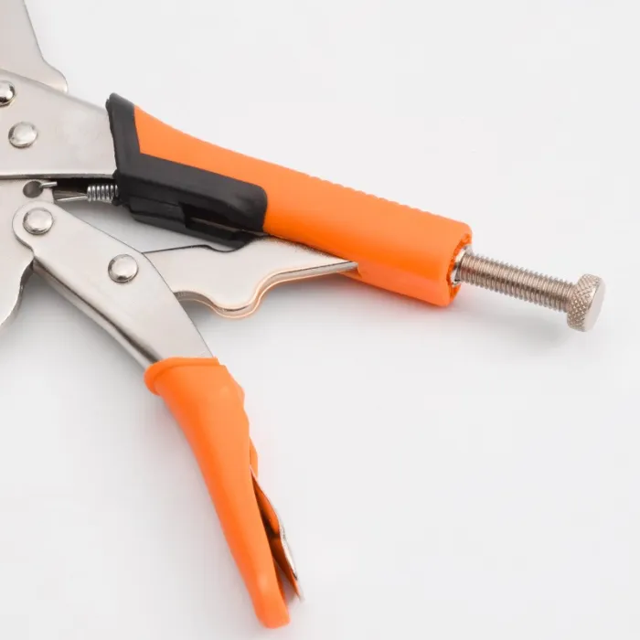14 in C-Clamp Locking Pliers with Swivel Pads, Welding and Woodworking Clamp - detail photo 1