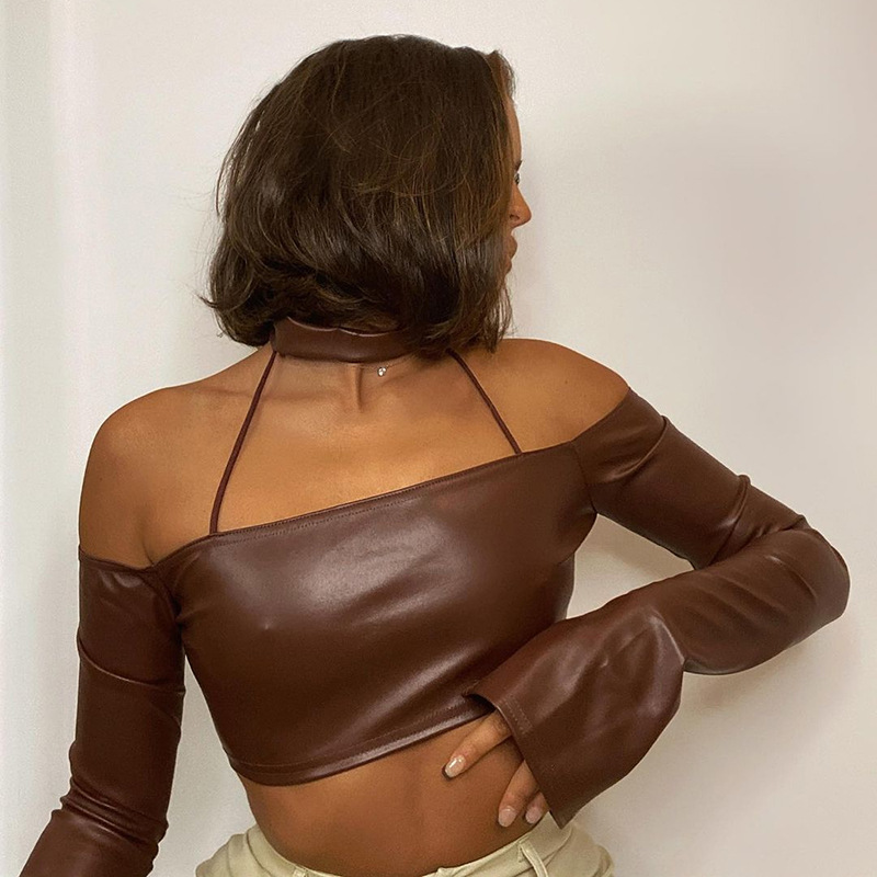 Bib Long Sleeve Tail Split Shoulder Leather