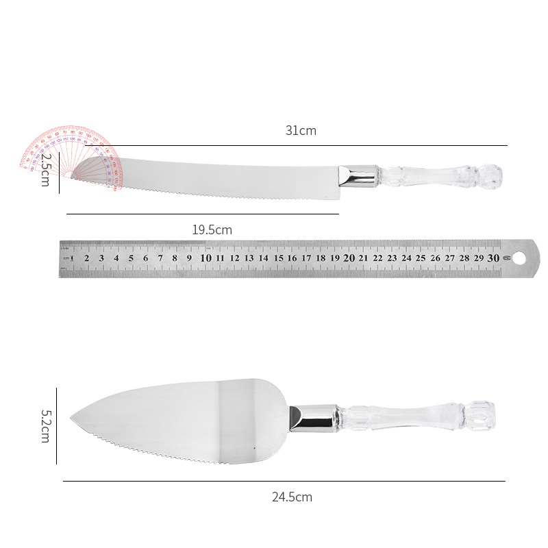 Title 5, Crystal Handle Pizza Cutter Shovel Wedding Birt...