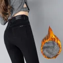 Black Cropped Thick Velvet