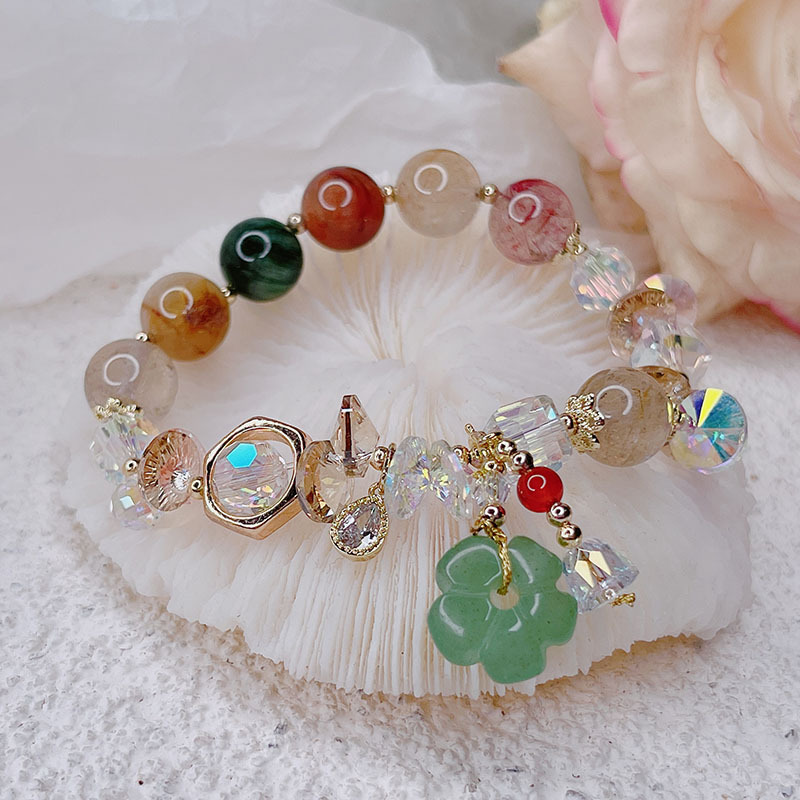 Title 5, Colored Hair Crystal Bracelet Women