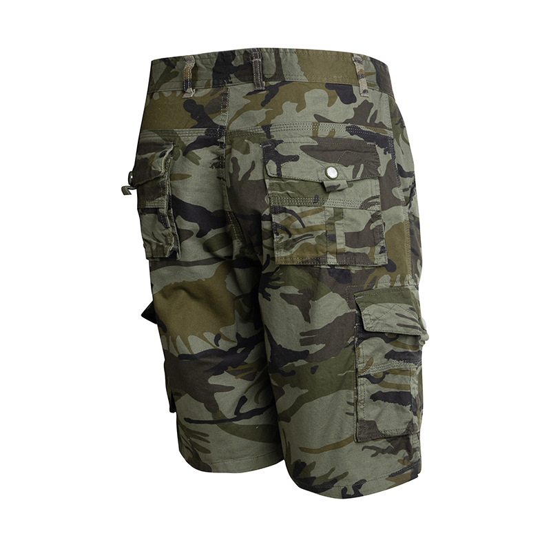 Summer Workwear Men's Camouflage Shorts, Loose Pants, Plus Size European And American Men