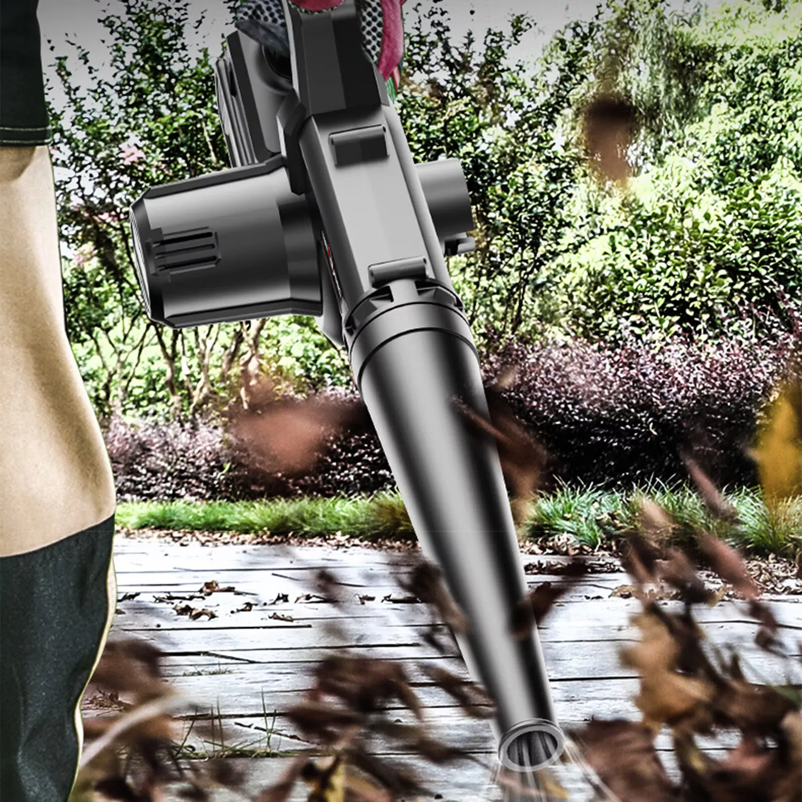 Cordless Air Blower Blow&Suction Vacuum Cleaner Leaf