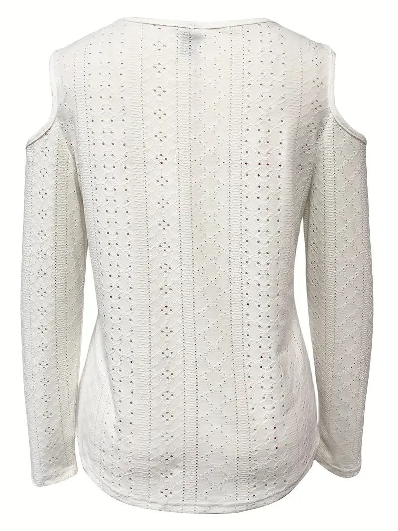 Ladies' Off-the-shoulder Long-sleeved Top