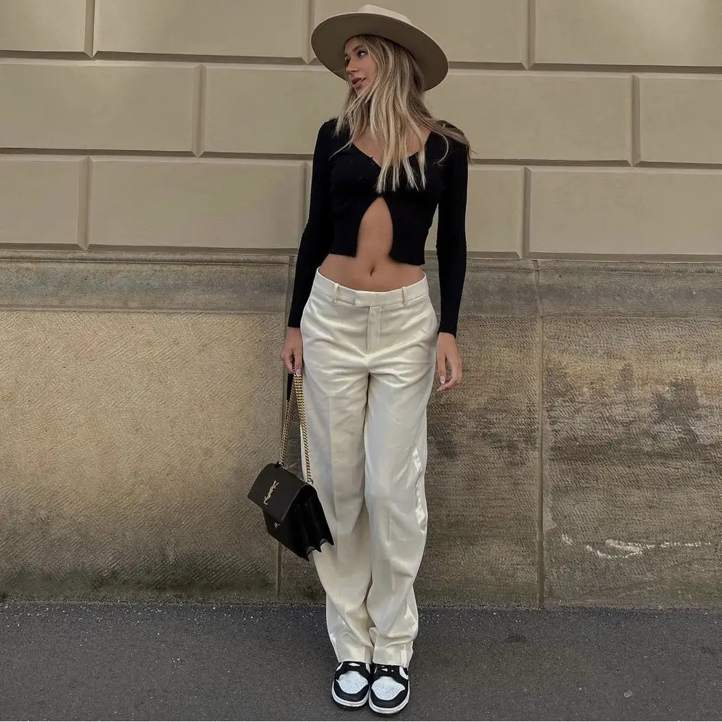 Design Sense Of Niche High-end Pants Slimming