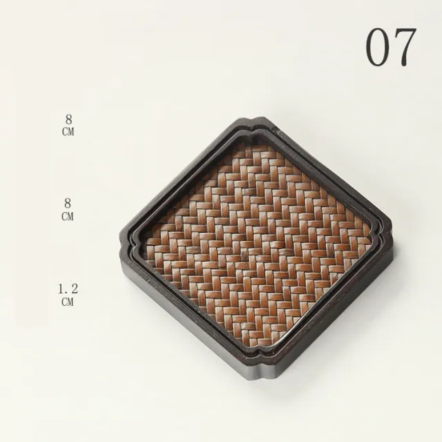 Japanese Bamboo Coaster Insulation Creative Tea Ceremony 16 Style - Shop at LoveMi
