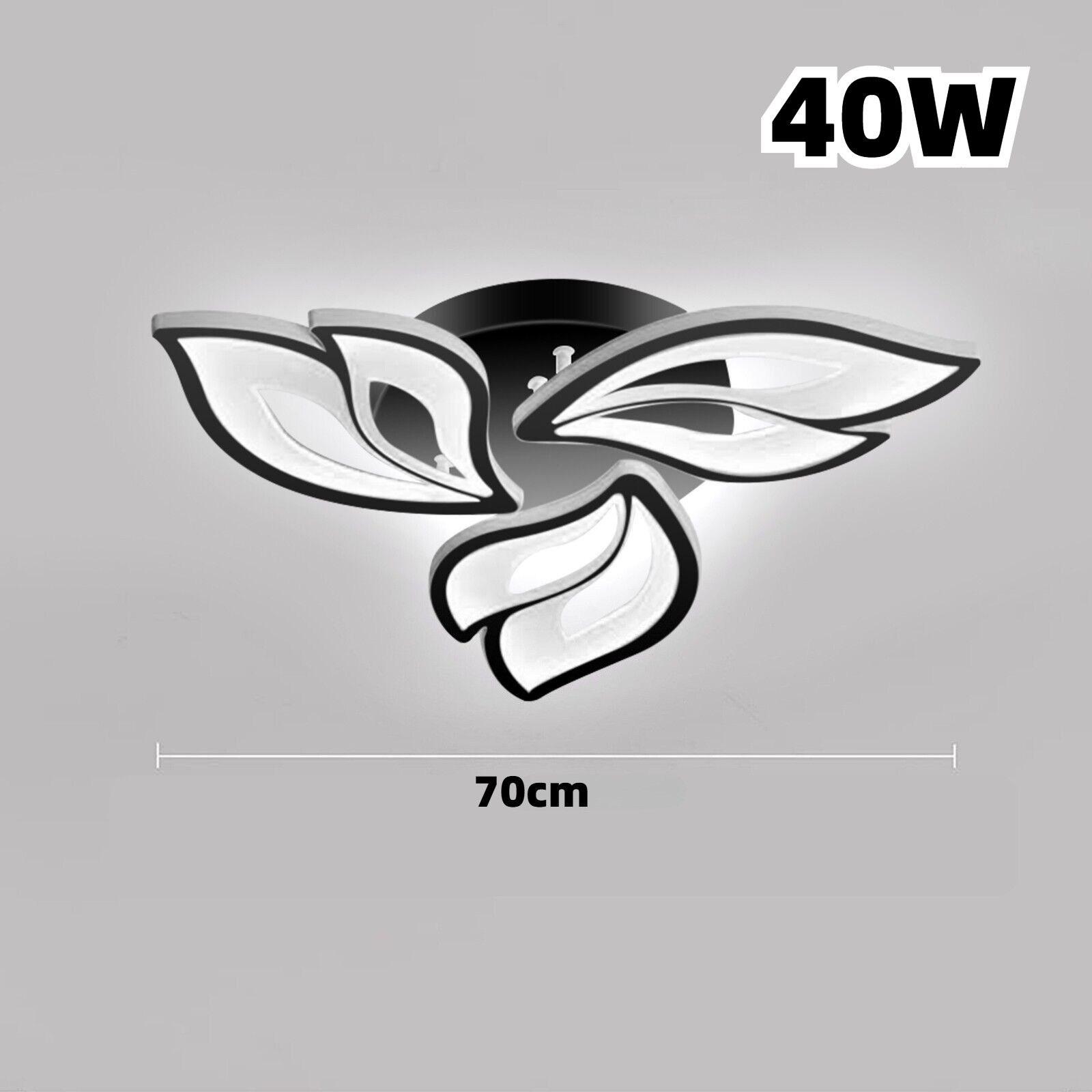 Modern Dimmable LED Ceiling Light Petal Chandelier Lamp For Living Room Bedroom — image 3