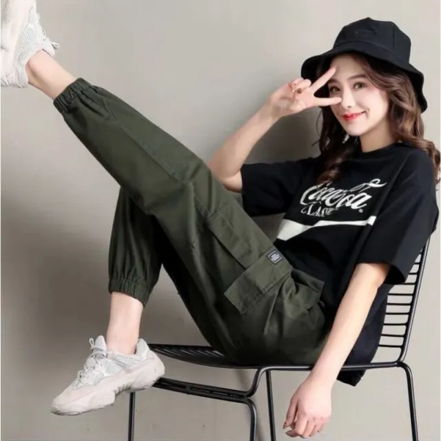 Handsome Women's High Waist Loose Overalls Army Green Fleece - Shop at LoveMi
