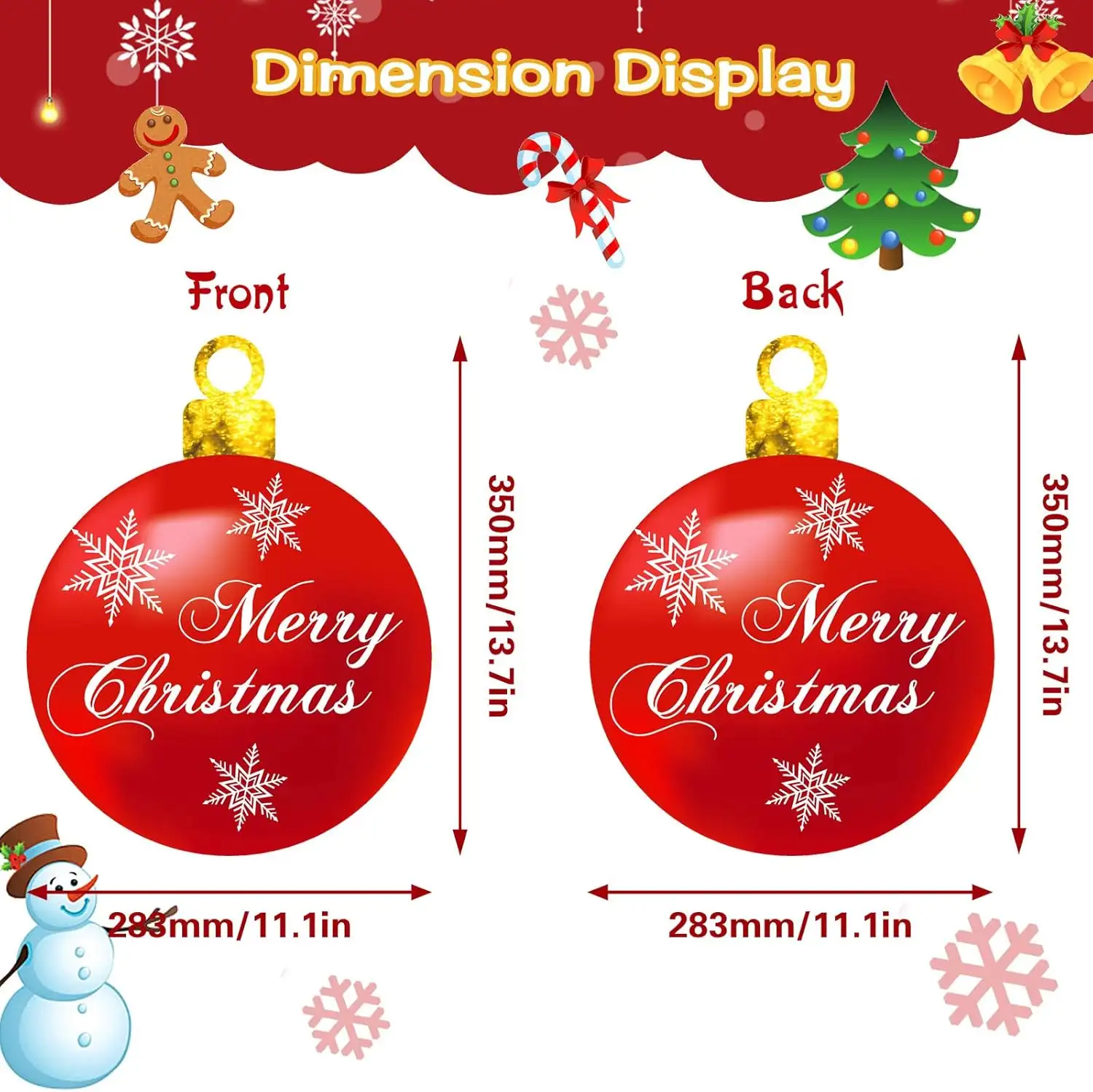 9Pcs Christmas Yard Signs With Stakes And Cords Christmas Balls Yard Signs Decorations For Outdoor Yard Porch Tree Lawn Decorations Xmas Party Decor Clearance