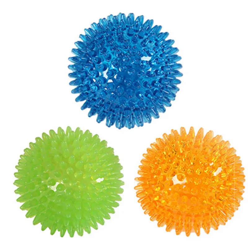Large Dog Vocal Toy Ball Stab Massage Ball Bouncy Ball - Blue