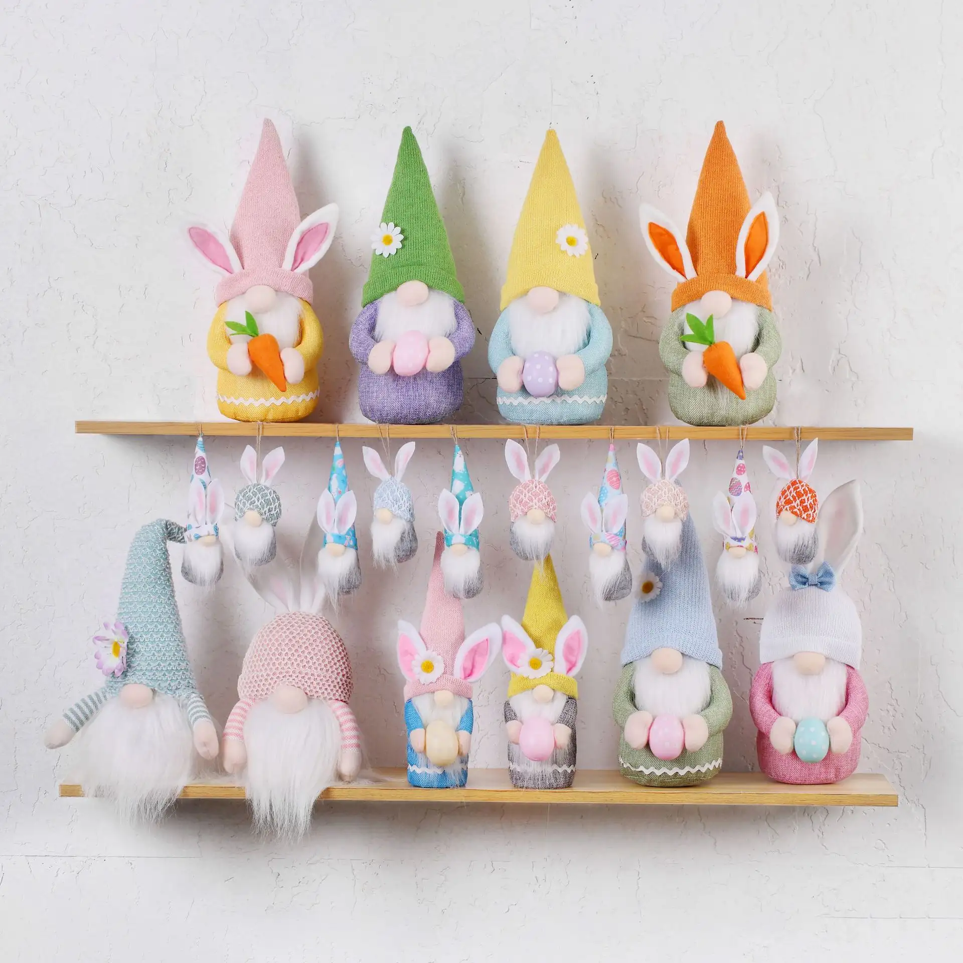 Easter Bunny Variety Of Wool Ornaments