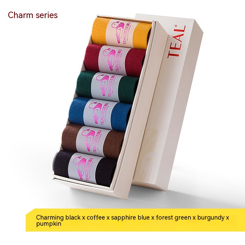 Antibacterial Deodorant Thread Socks Boneless Stitched Candy Solid Color Charm Series - Shop at LoveMi