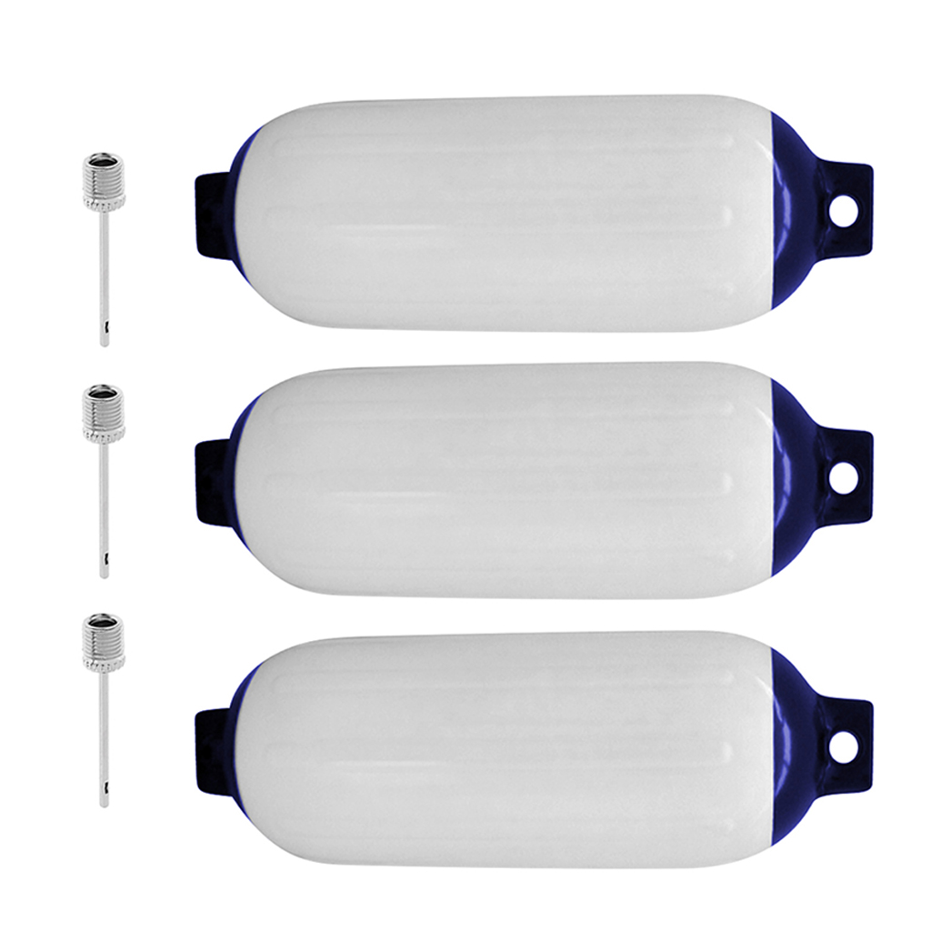 Marine Boat Fender PVC Boat Inflatable Bumper (White)