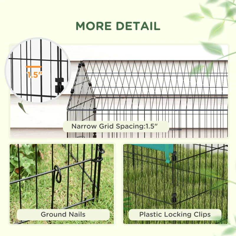 Small Animal Playpen With Roof For Rabbits, Chicken, Chinchillas