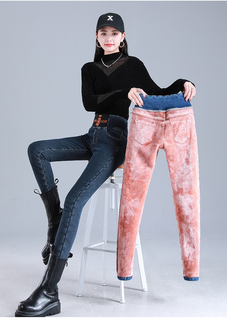 Title 6, Leggings de lana de invierno Jeans de terciopel...