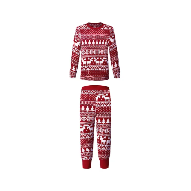 Christmas Printed Parent child Wear Red - Shop at LoveMi