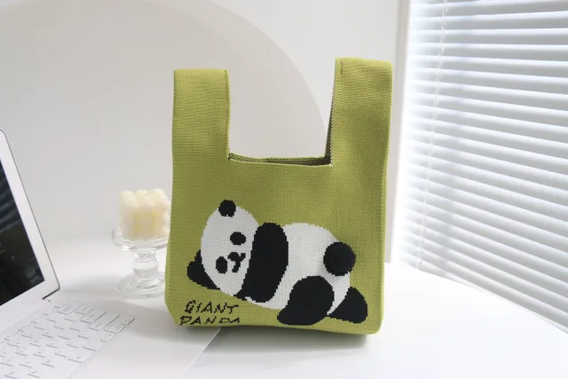 Fashion Outgoing Handbag Korean Woven Tote Bag Matcha Color - Shop at LoveMi
