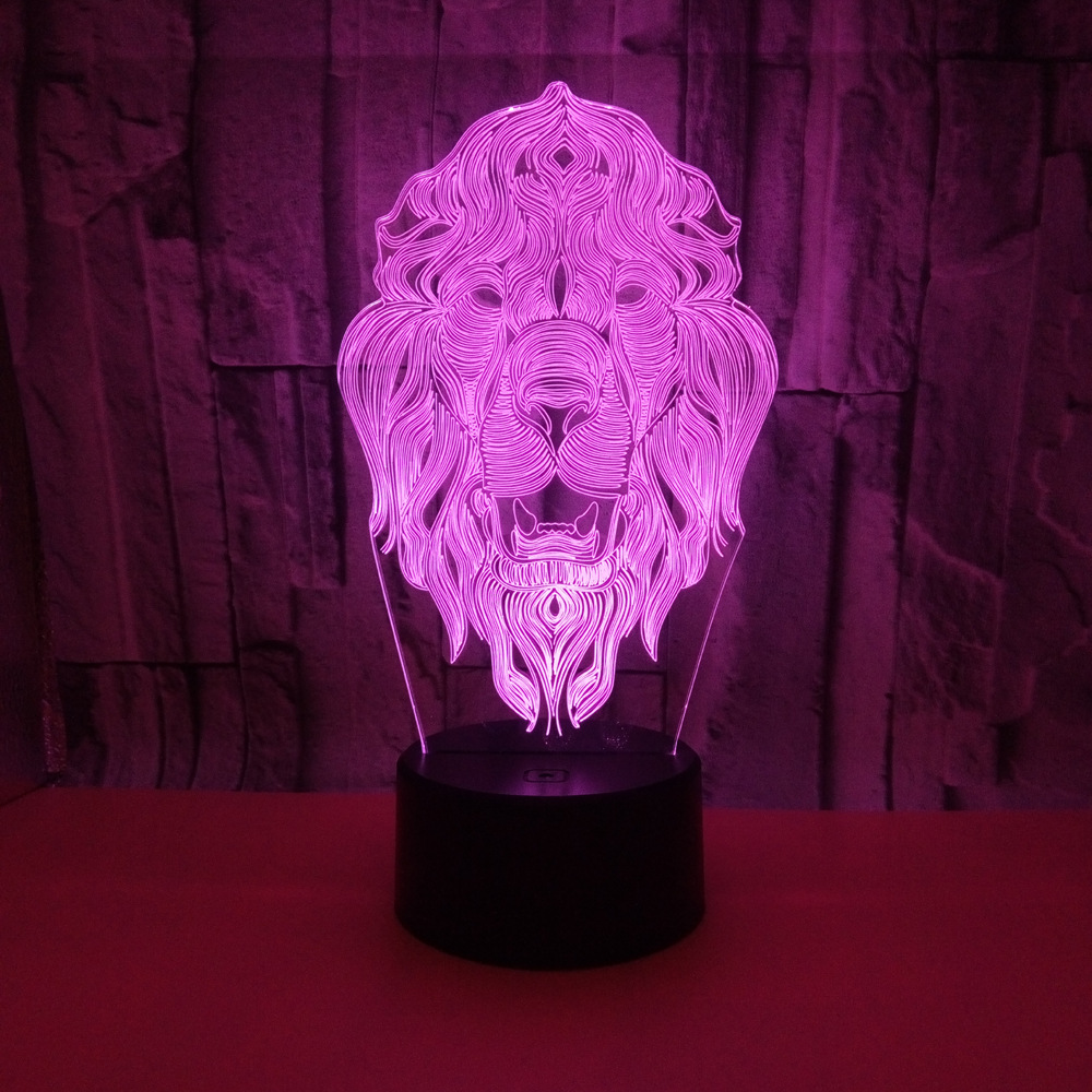Colorful Touch 3D Vision LED Night Light