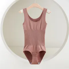 Body-shaping And Hip-lifting Underwear Abdomen-tightening Conjoined Belt Buckle - Brown - View 1