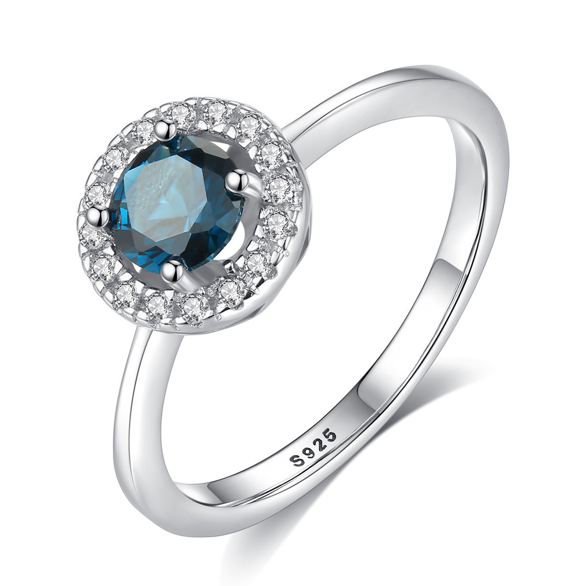 Fashion Multi-Color Jewelry Ring S925 Whole Body Silver Ring Jewelry