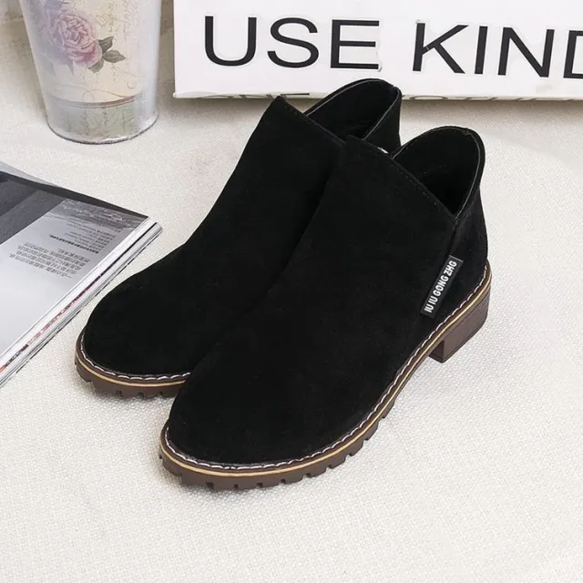 New Frosted Rough Heel Nude Boots Nude - Shop at LoveMi