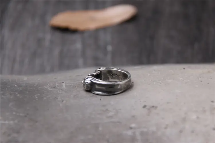 European And American Stainless Steel Helmet Ring