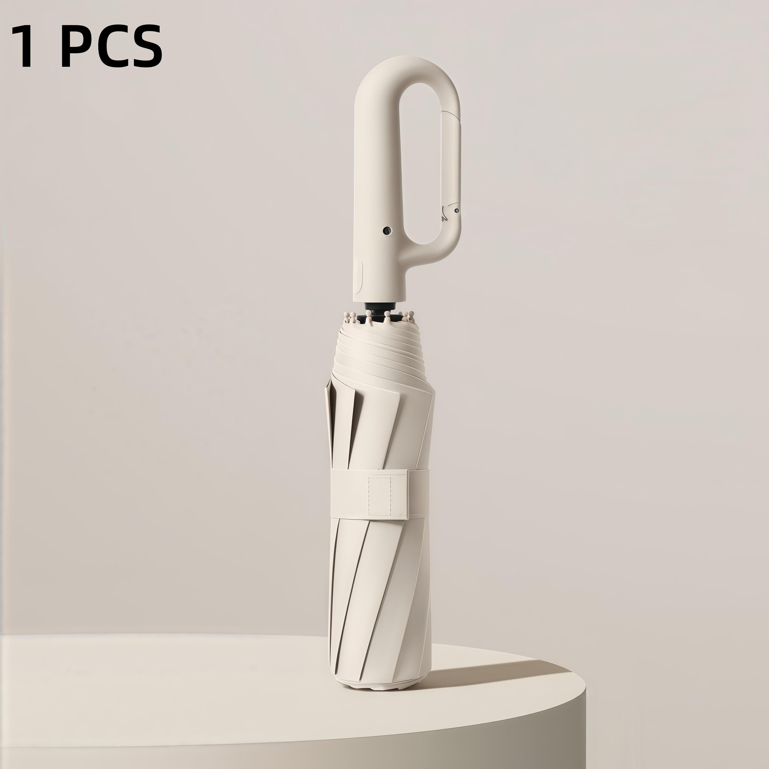 Fully Automatic Foldable Travel Umbrella  Lightweight, Windproof, Portable, Black Sun Rain Use, Auto Open Close,Self-pickup Only. image 10
