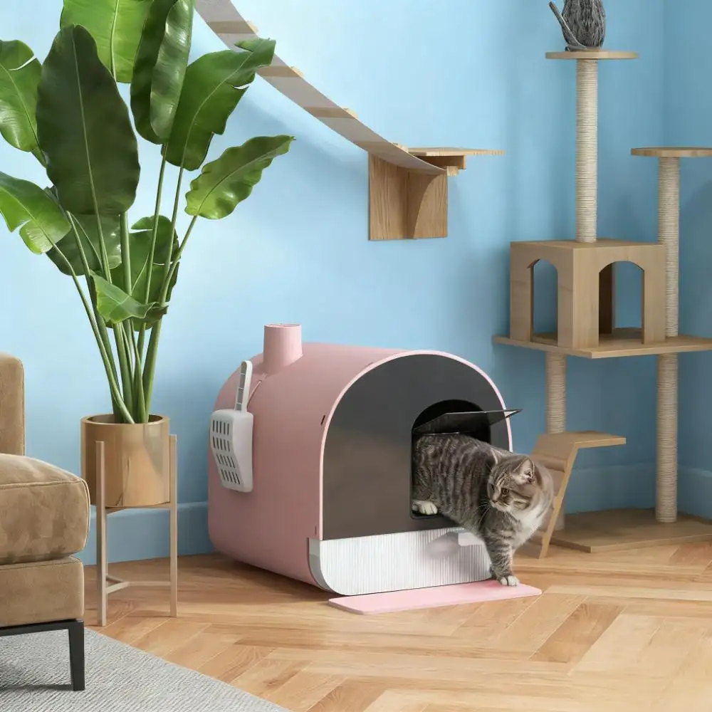 Pink Cat Litter Box
