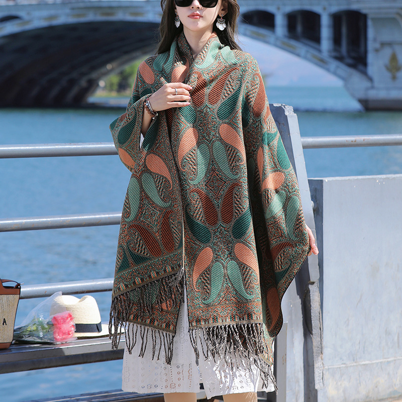 Title 1, Retro Ethnic Style Shawl Women