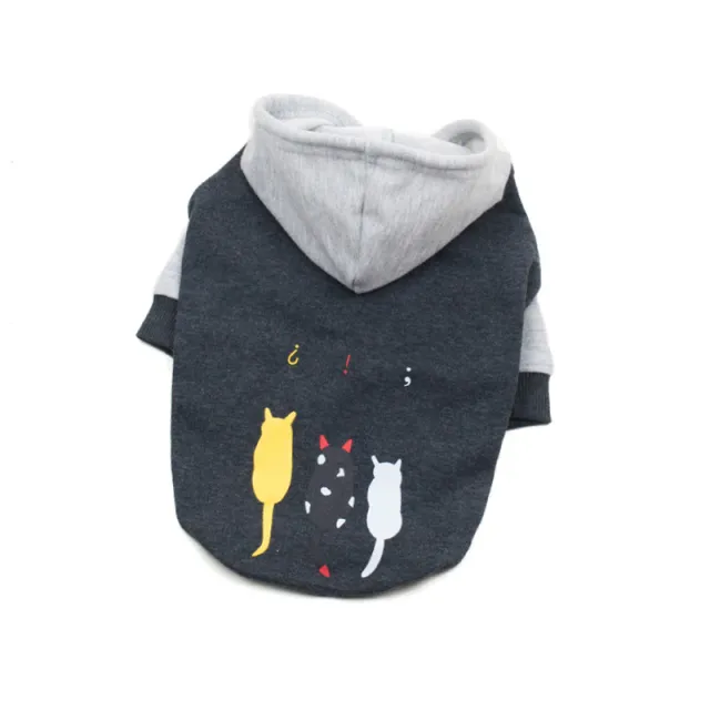 Pet Dog Fashion Sweater Two legged Clothes Grey - Shop at LoveMi