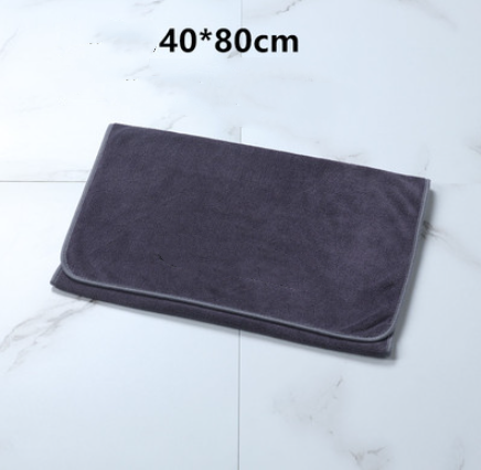 Grey Pillow Towel 40x80