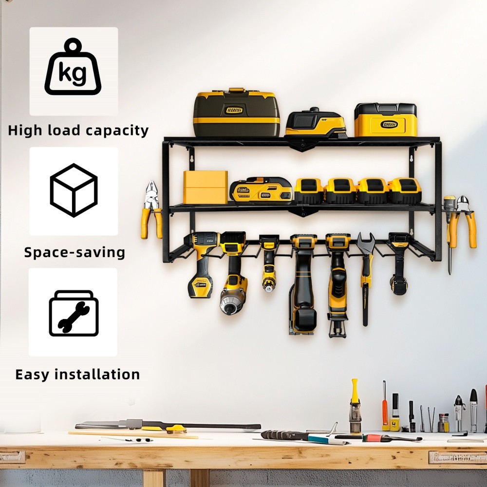 Power Tool Storage Wall Workshop Garage Organiser Drill Hold Impact Driver Rack — image 4