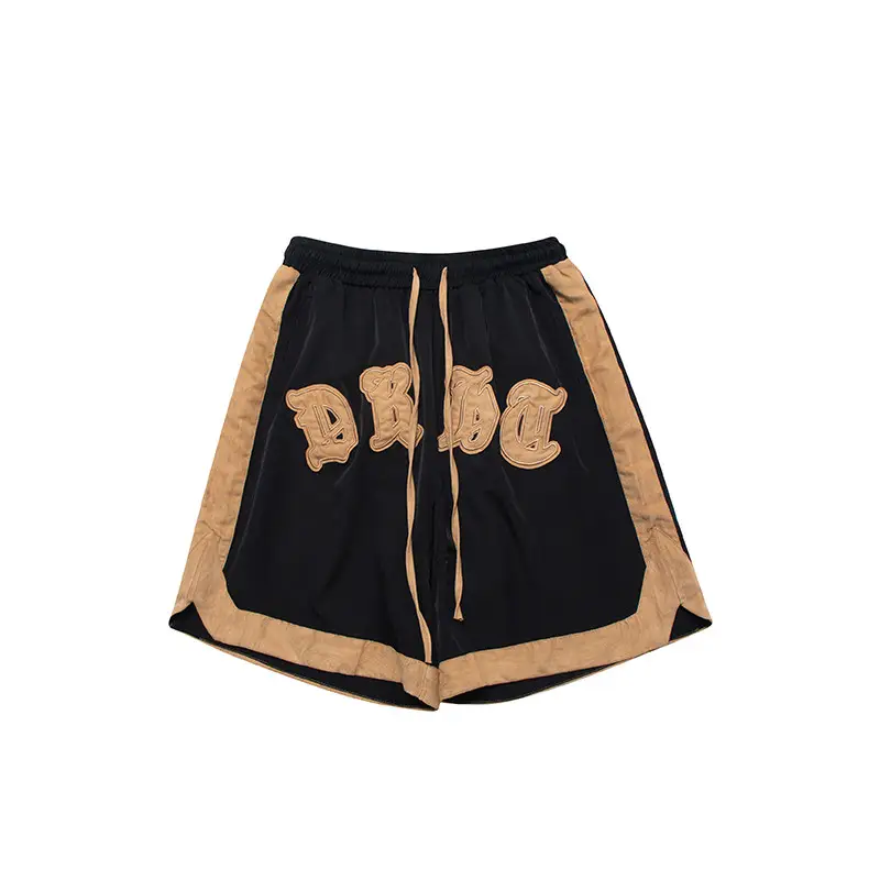 American High Street Gothic Embroidered Panel Shorts