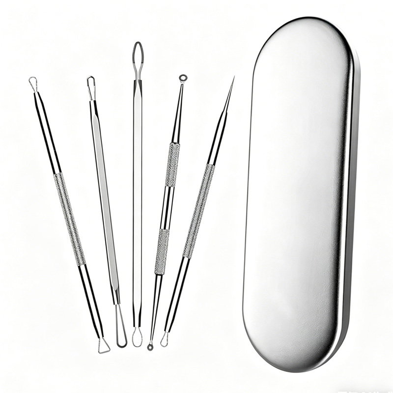 5 Acne Needles,Facial Acne Removal Extractor Blackhead Removal Kit,Blackhead Acne Remover Tool