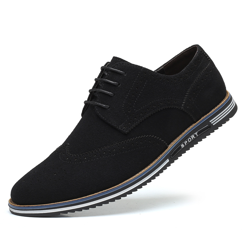 Title 6, Frosted Low-Top Suede Leather British Men