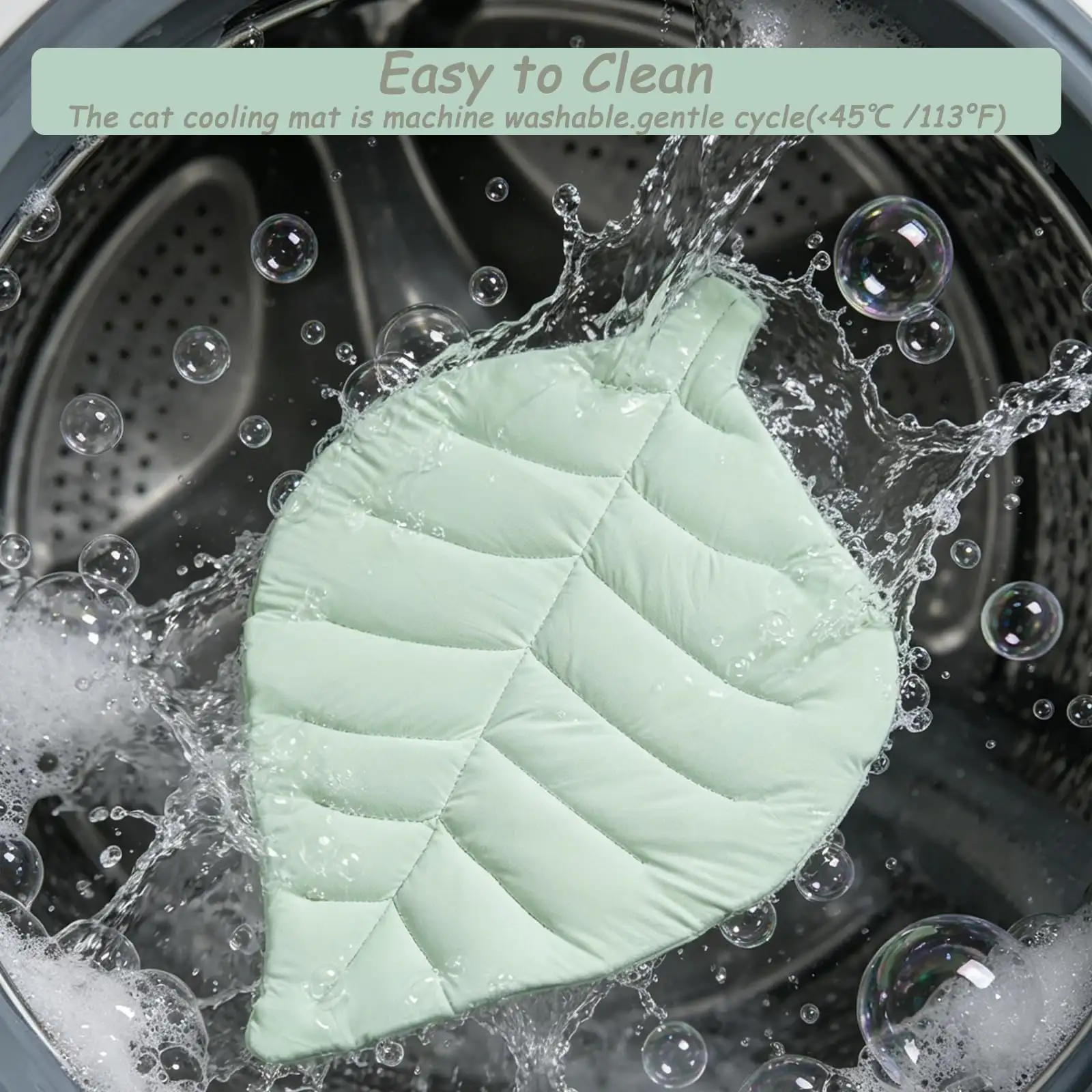 Cat Cooling Mat Cat Leaf Bed Mat Comfortable Soft Fabric Breathable Cozy For All Seasons  Ideal For Cats Small Pets