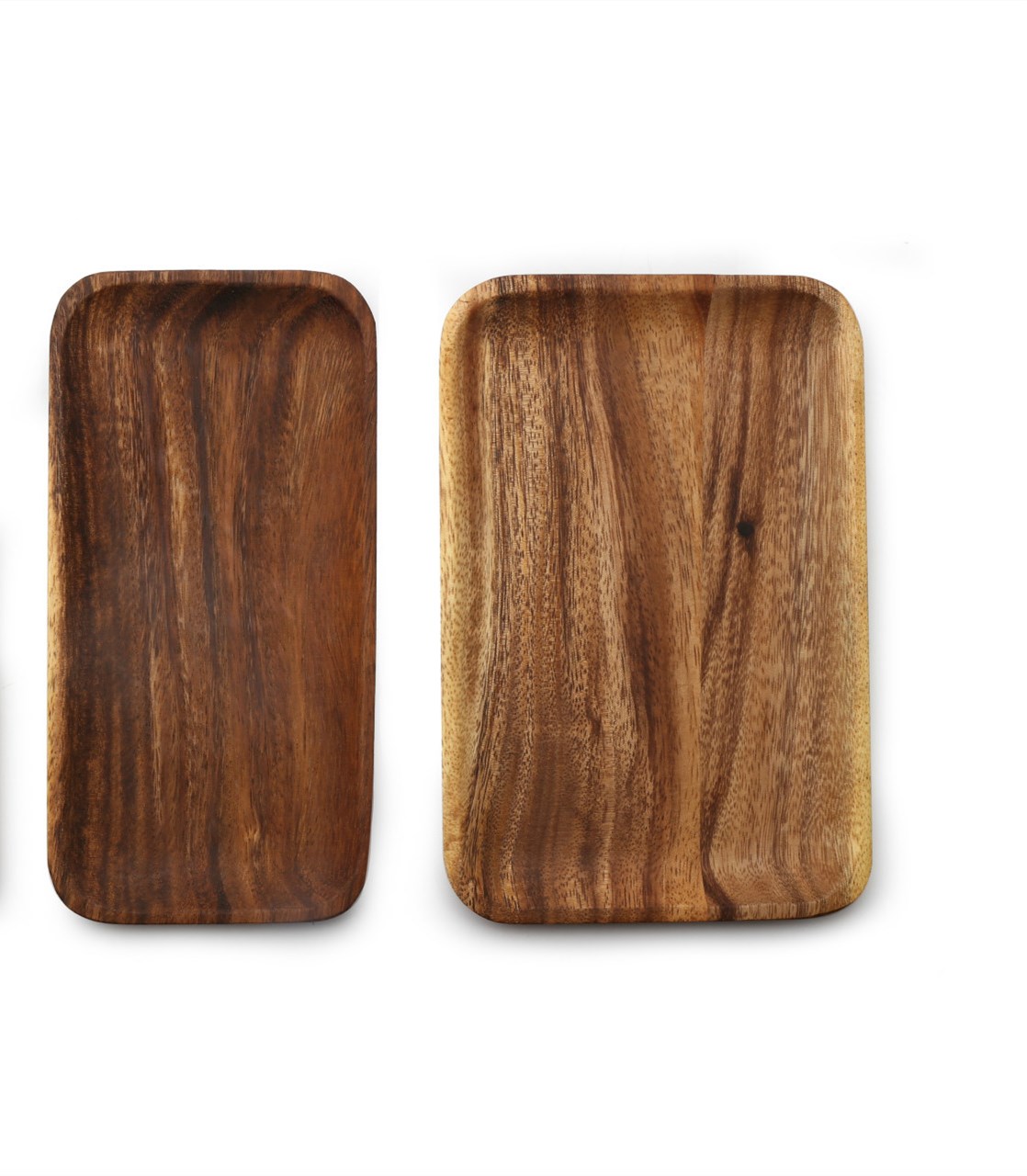 Title 4, Acacia rectangular wooden serving plate Enhance...