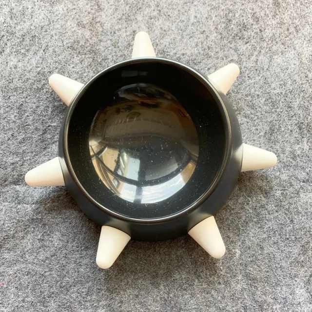 Creative And Simple Pet Oblique Rivet Food Bowl Black White - Shop at LoveMi