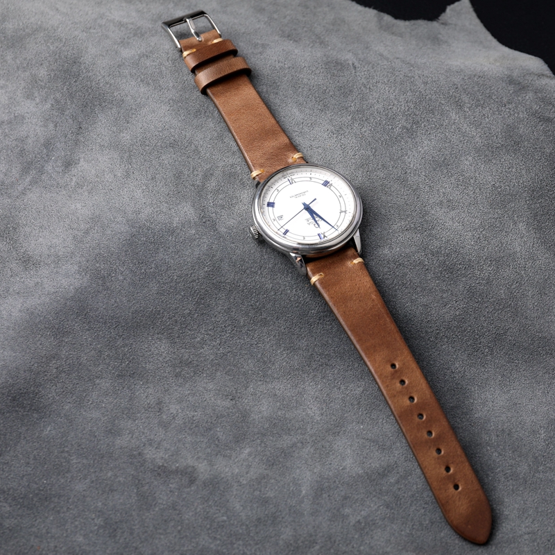 Leather Strap 22MM Original Color Retro Ultra-thin