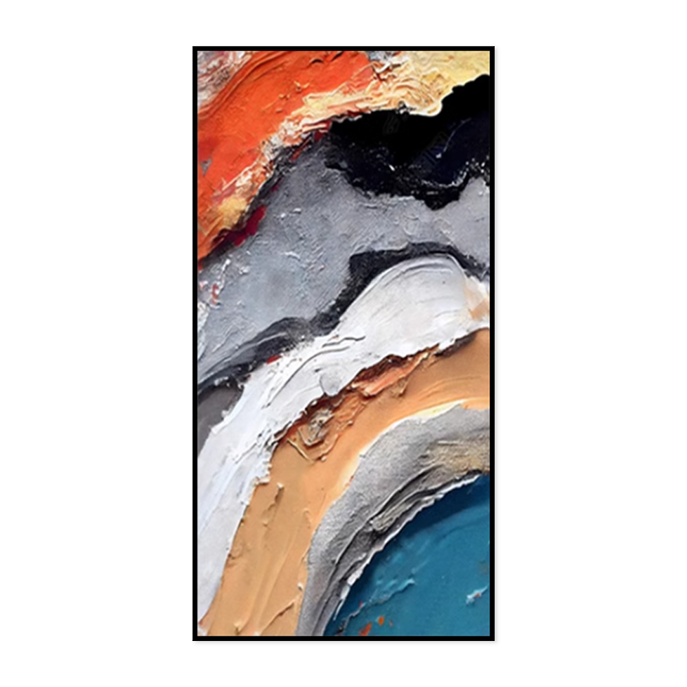 Hand Painted Oil Painting 3D Colored Texture Canvas Painting Modern Large Abstract Art Living Room Home Decoration Pictures