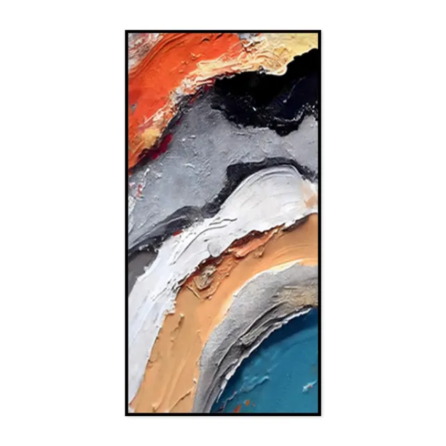 Hand Painted Oil Painting 3D Colored Texture Canvas Painting Modern Large Abstract Art Living Room Home Decoration Pictures Without Inner Frame - Shop at LoveMi