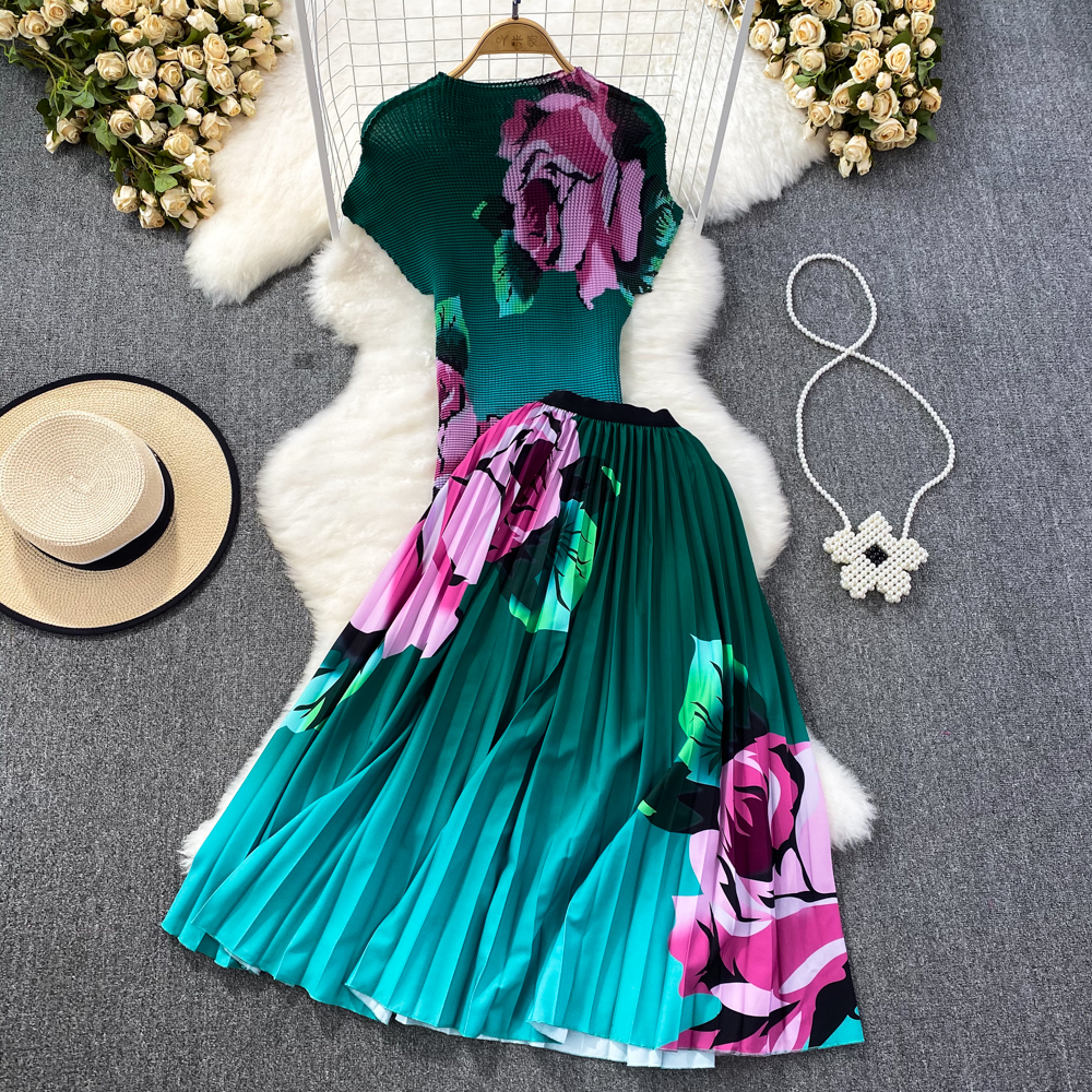 Title 4, Fashion Suit Retro Graceful Stand Collar Pleate...