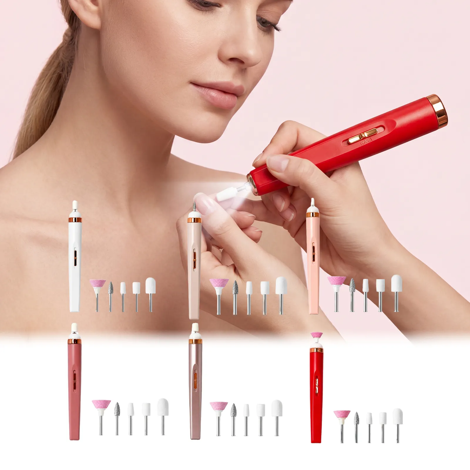 Electric Nail Drill With Powder Container