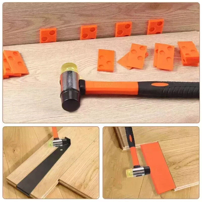 Laminate Wood Floor Fitting Installation Wooden Kits 60 Spacers Home DIY Tool 7