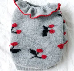 Pet Pomeranian Small Puppy Spring And Autumn Two-legged Clothes - Grey - View 1