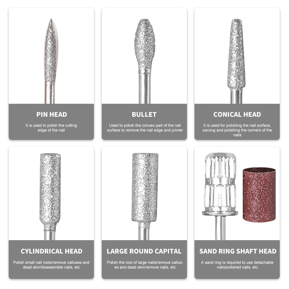 Professional Electric Nail Drill, 45000RPM Cordless Nail File Drill With 6 Drills, LCD Display, Nail File Machine For Removing Acrylic Gel Nails, Nail Salon Equipment, Rechargeable 7